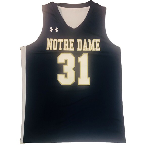 Under armour Other - Notre Dame #31 Under Armour   Reversible Basketball Jersey Navy/White Size S